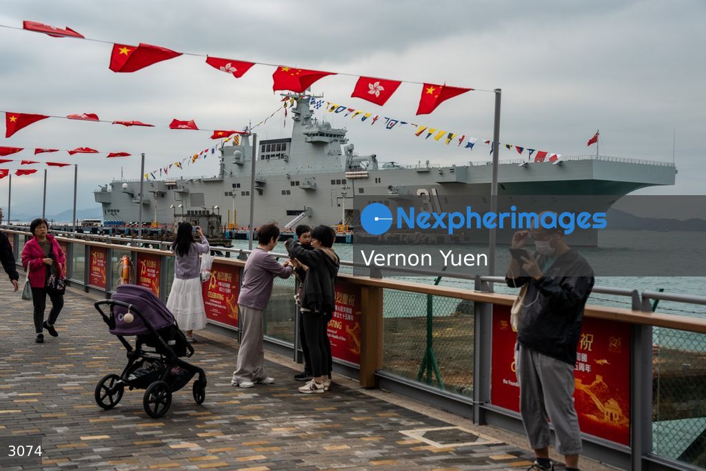 China PLA Navy Ship Visits Hong Kong