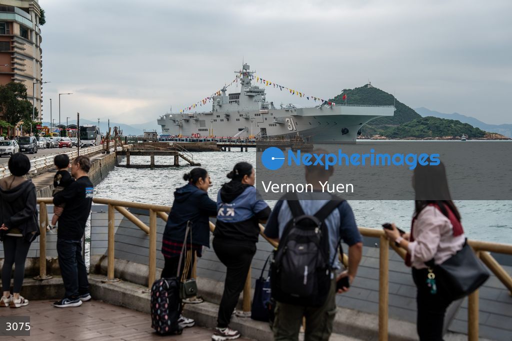 China PLA Navy Ship Visits Hong Kong