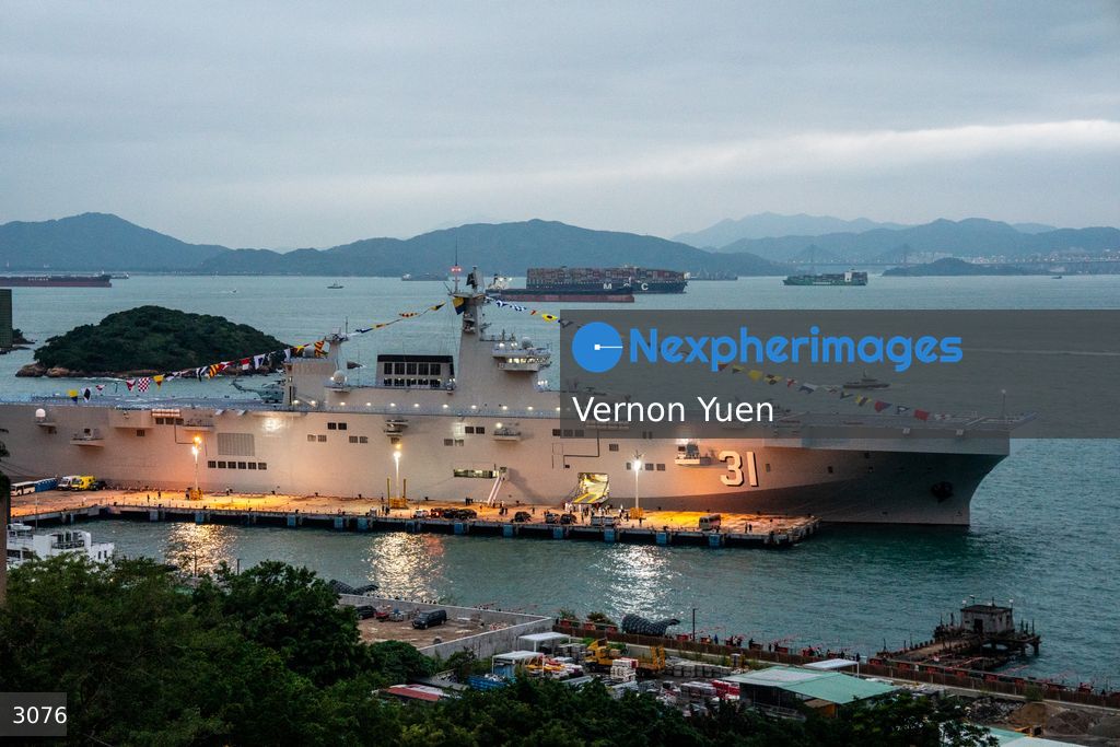 China PLA Navy Ship Visits Hong Kong