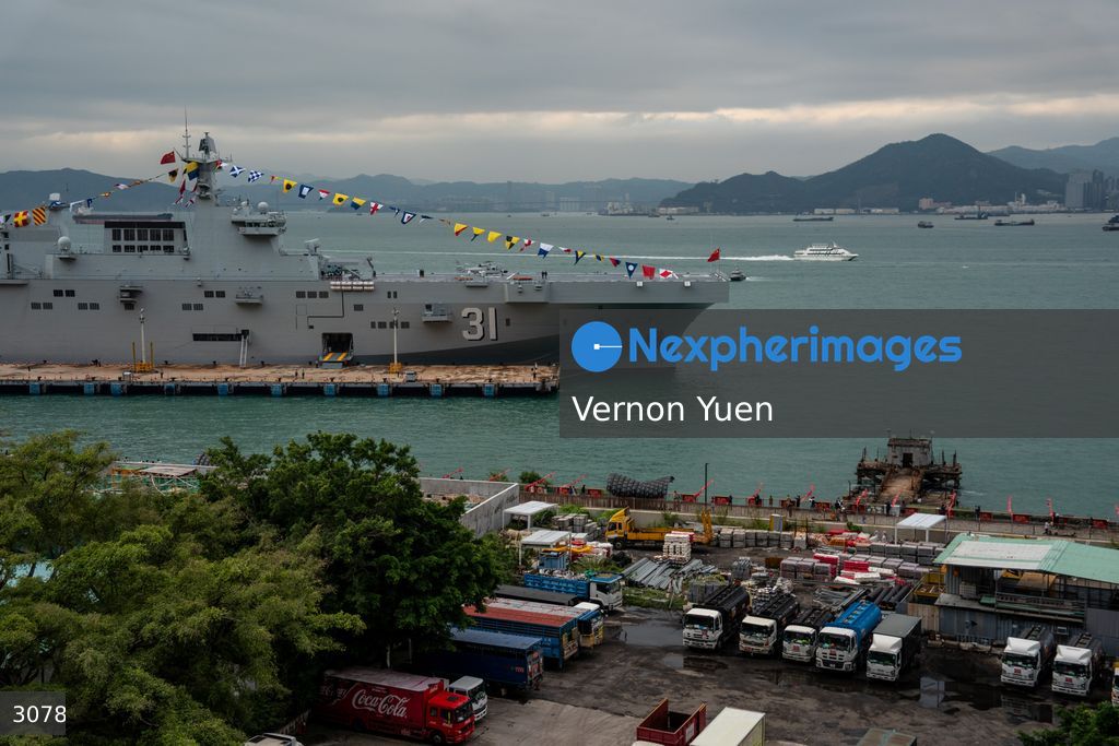 China PLA Navy Ship Visits Hong Kong