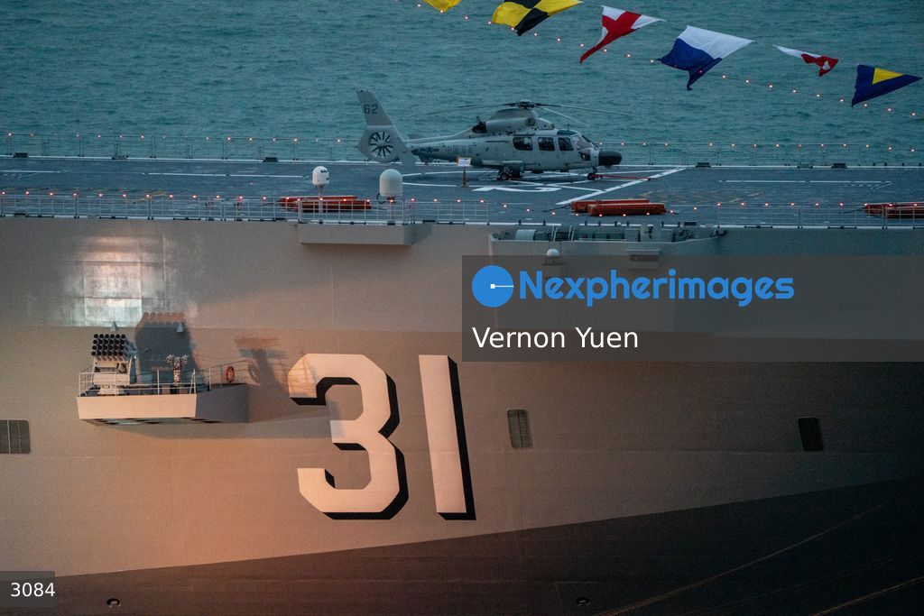 China PLA Navy Ship Visits Hong Kong