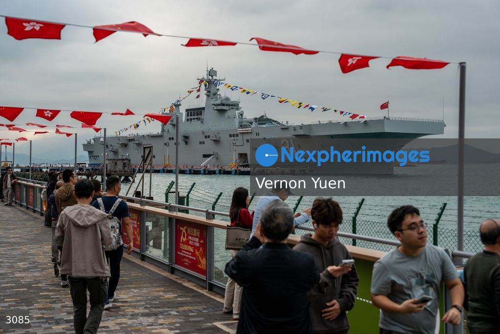 China PLA Navy Ship Visits Hong Kong