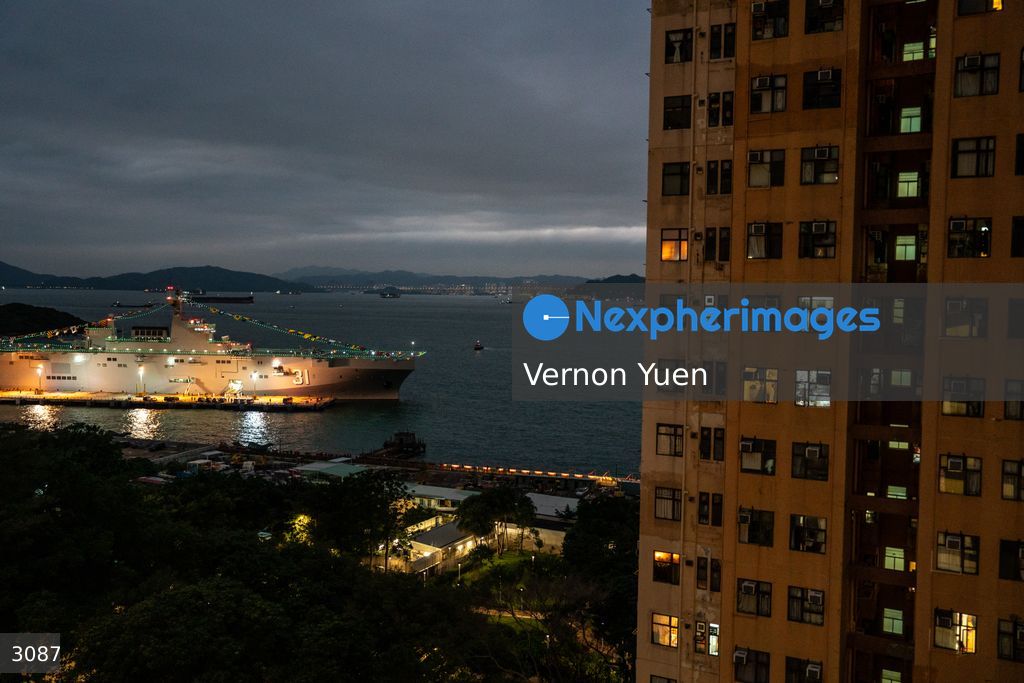 China PLA Navy Ship Visits Hong Kong