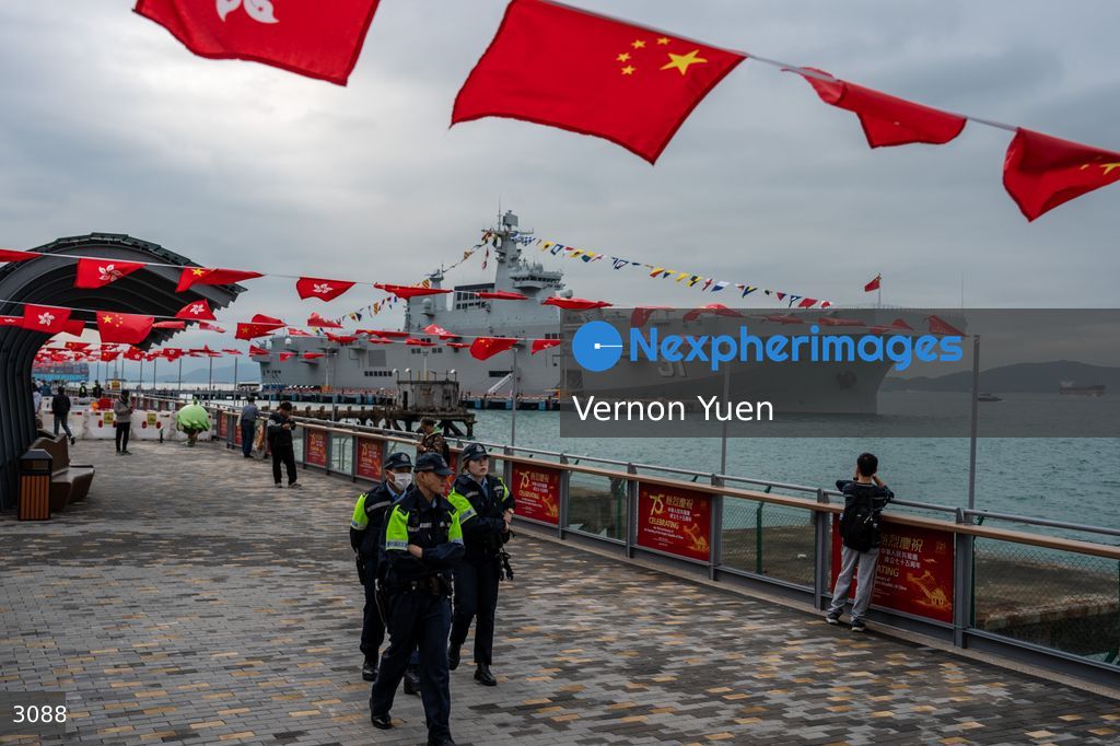 China PLA Navy Ship Visits Hong Kong