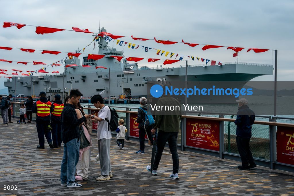 China PLA Navy Ship Visits Hong Kong