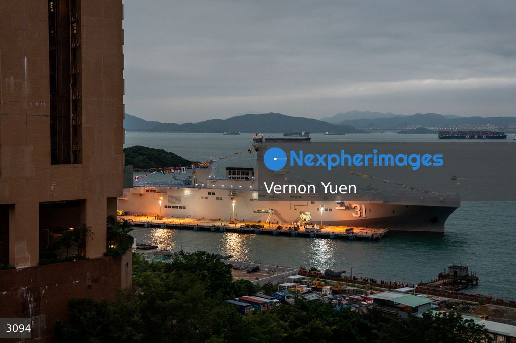 China PLA Navy Ship Visits Hong Kong