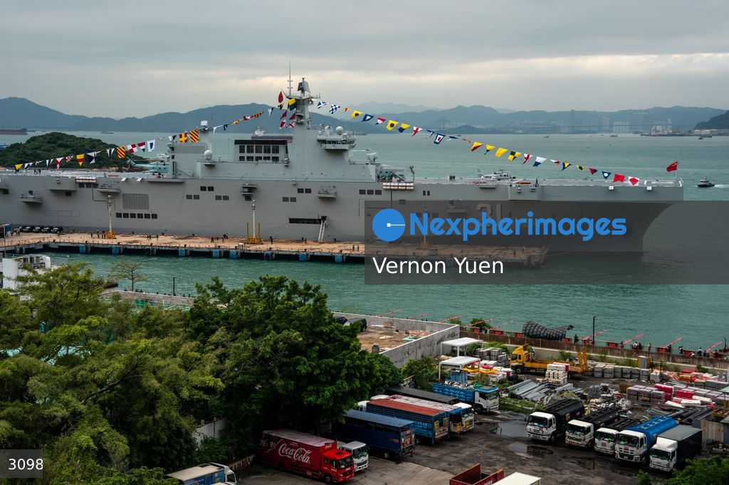 China PLA Navy Ship Visits Hong Kong