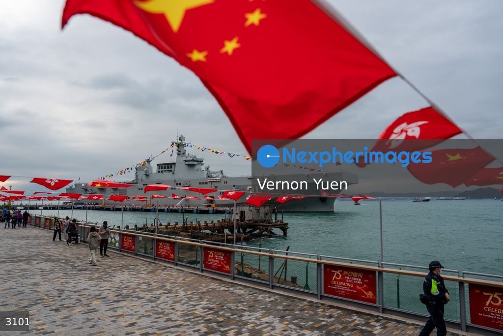 China PLA Navy Ship Visits Hong Kong