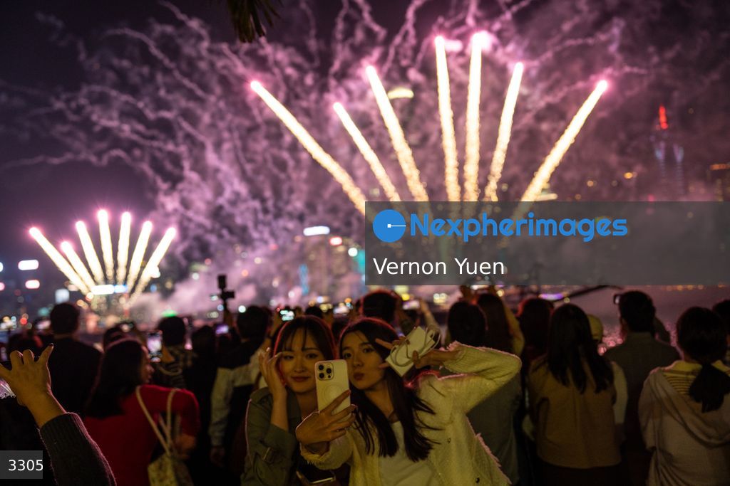 Hong Kong Christmas Fireworks