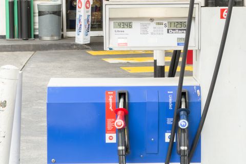 A taxi driver refueling for his taxi on March 27, 2026 in Melbourne ...