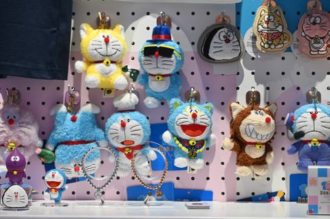The products of Doraemon Sakura Fest display on April 2, 2026 in ...