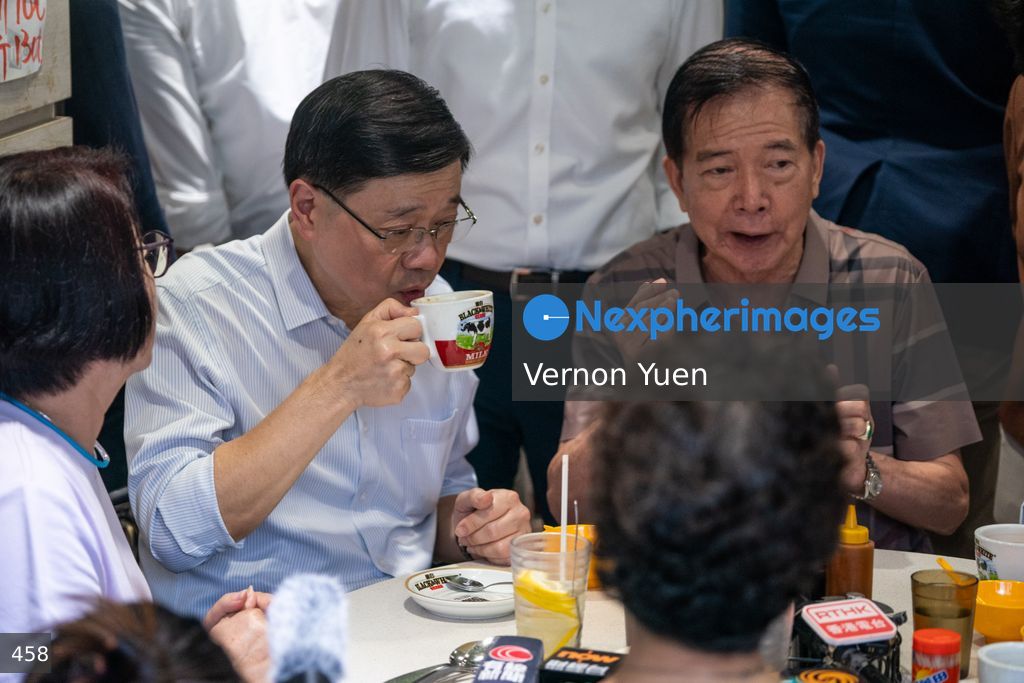 Hong Kong Chief Executive John Lee Visit Sha Tin District