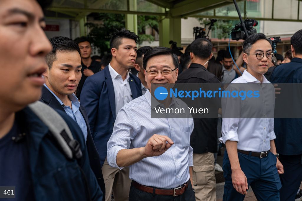 Hong Kong Chief Executive John Lee Visit Sha Tin District