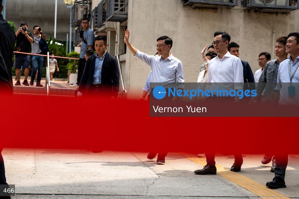 Hong Kong Chief Executive John Lee Visit Sha Tin District
