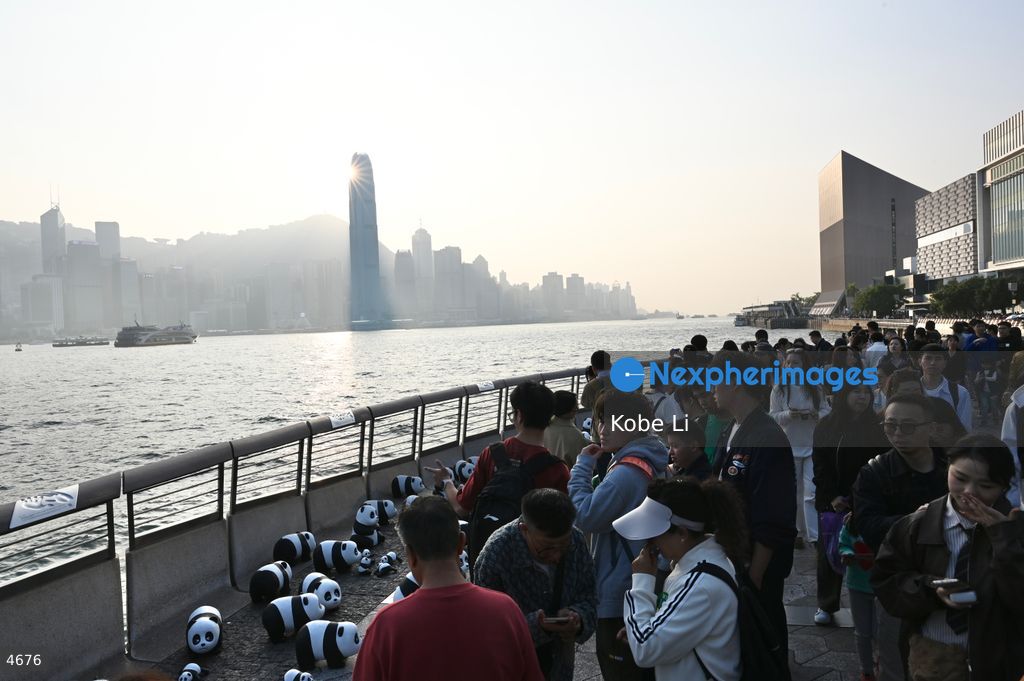 2500 panda models in Avenue of Stars