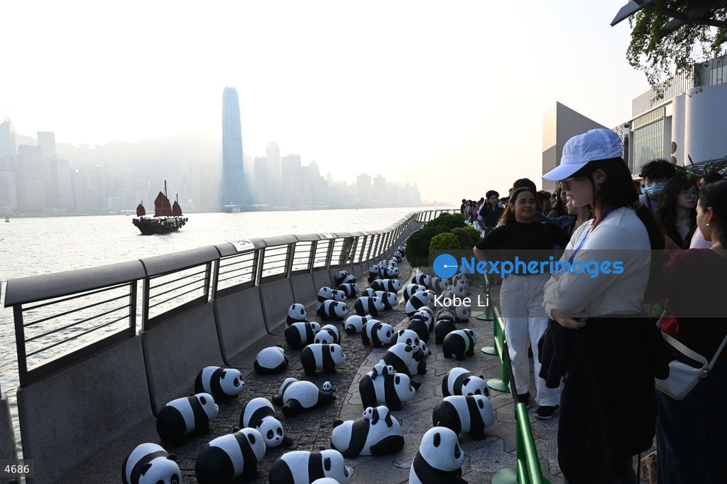 2500 panda models in Avenue of Stars