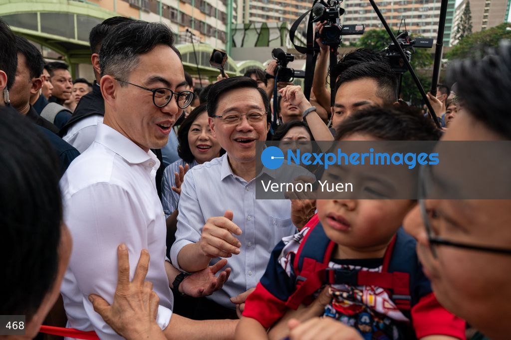 Hong Kong Chief Executive John Lee Visit Sha Tin District