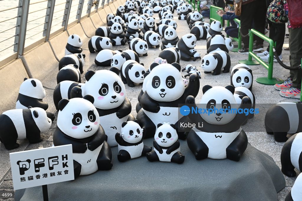 2500 panda models in Avenue of Stars