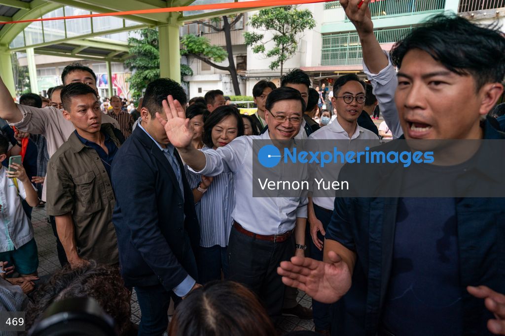 Hong Kong Chief Executive John Lee Visit Sha Tin District