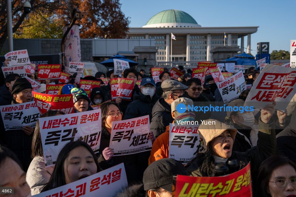 South Korea Protest Demanding President Yoon to be Impeached