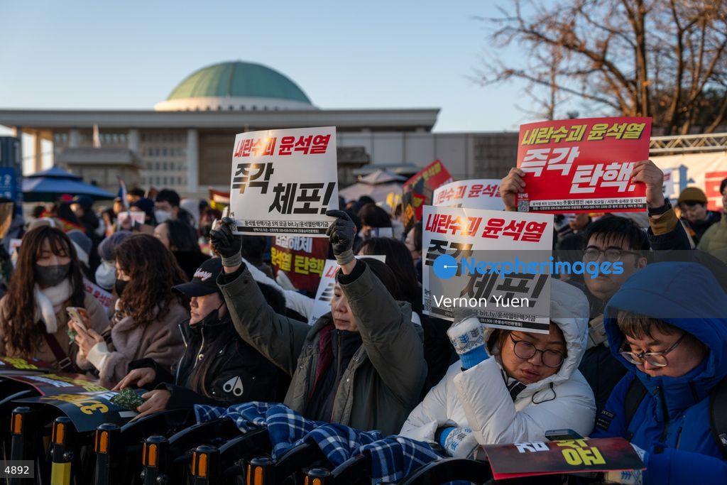 South Korea Protest Demanding President Yoon to be Impeached