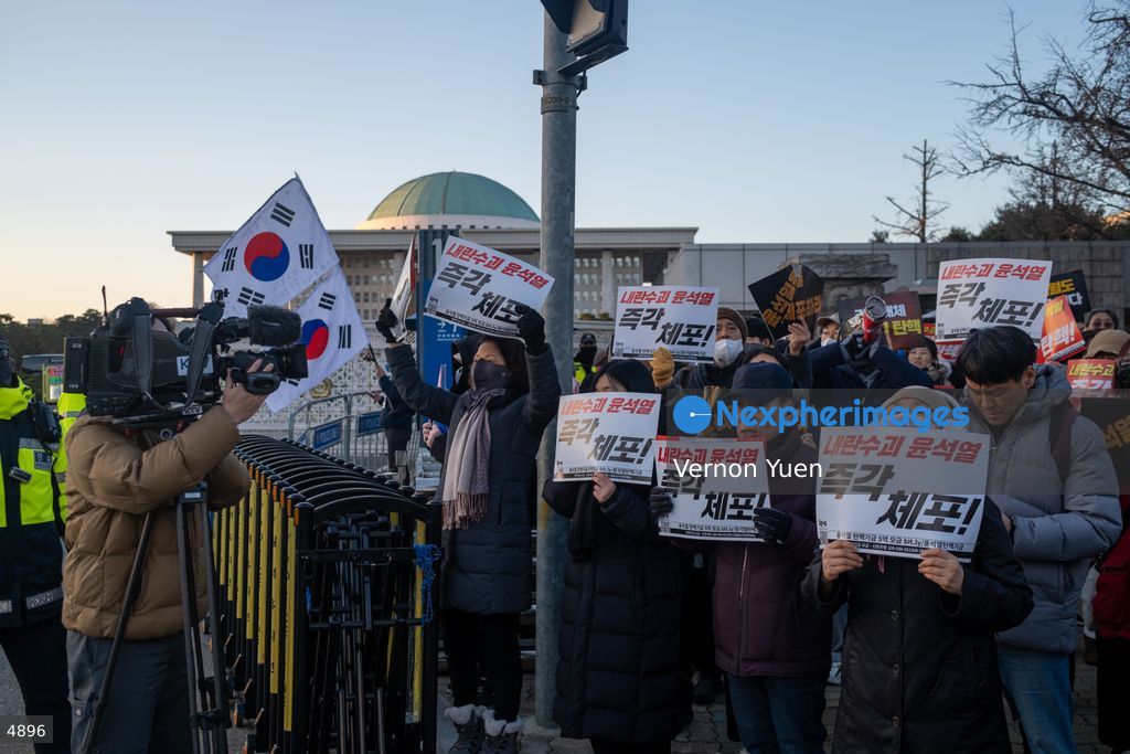 South Korea Protest Demanding President Yoon to be Impeached