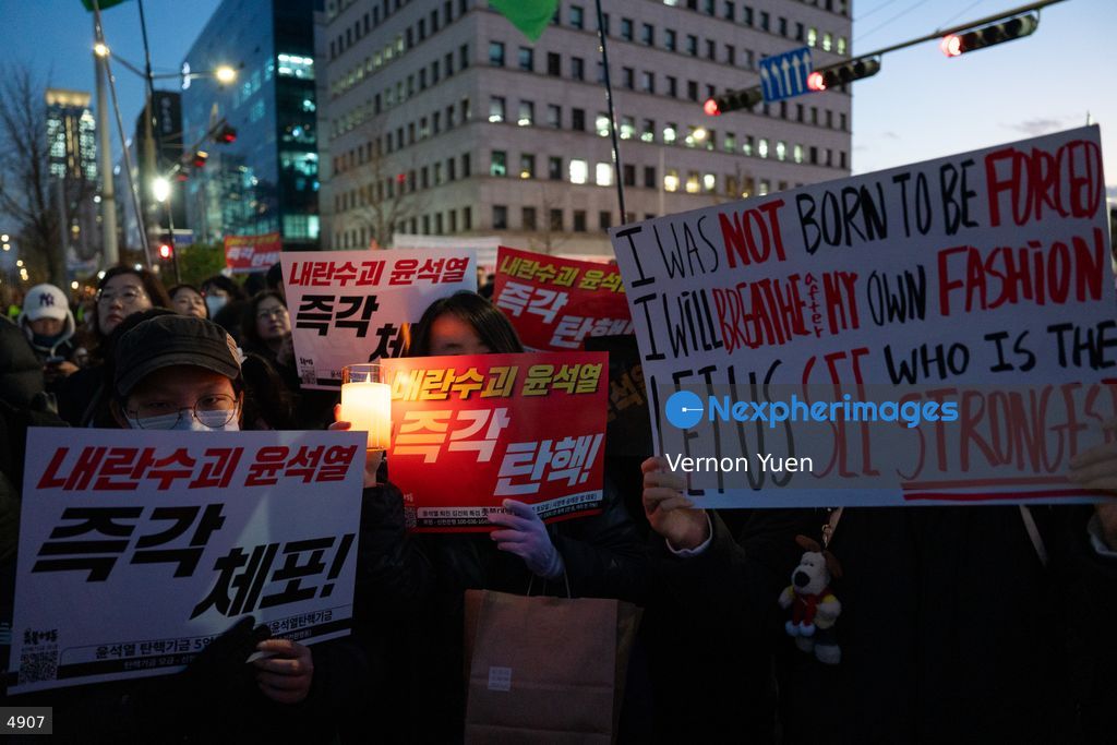 South Korea Protest Demanding President Yoon to be Impeached