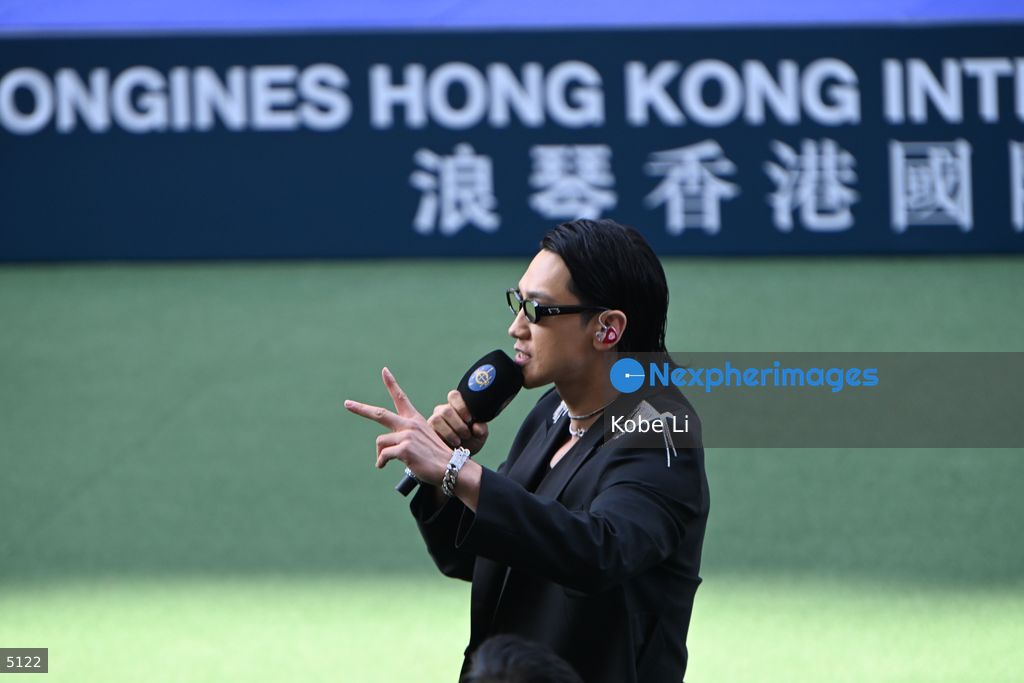 Korean star Rain attend event in Hong Kong Jockey Club