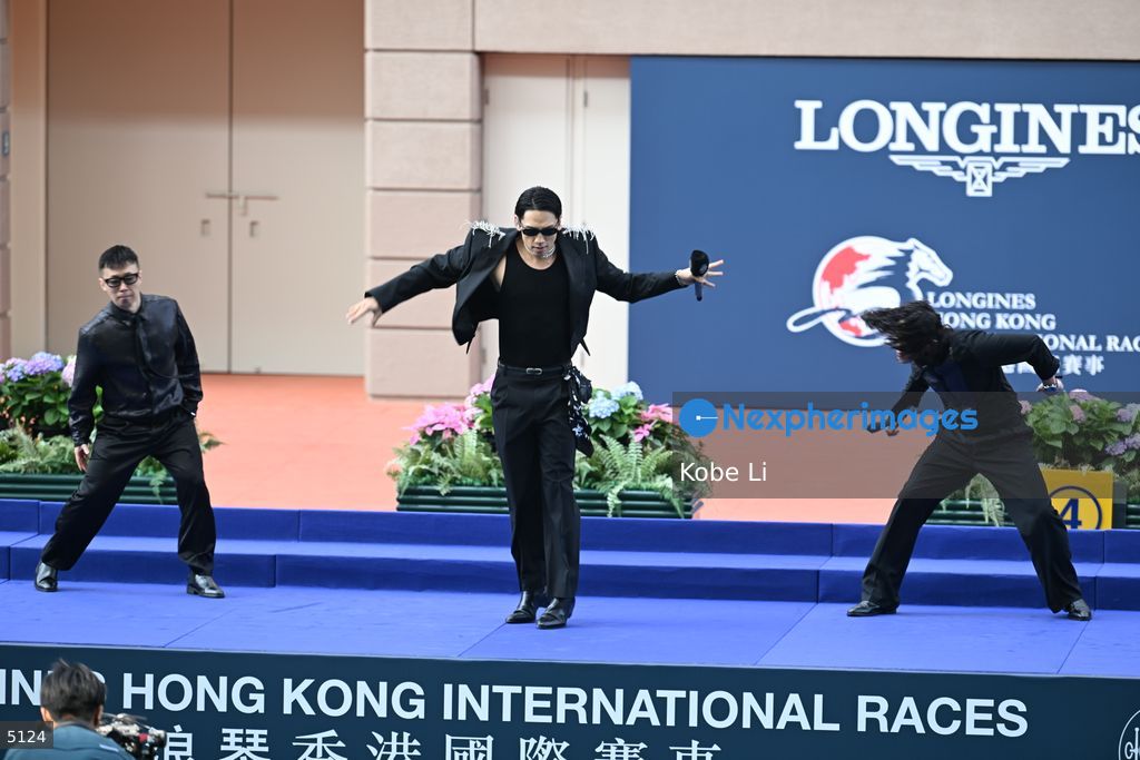 Korean star Rain attend event in Hong Kong Jockey Club