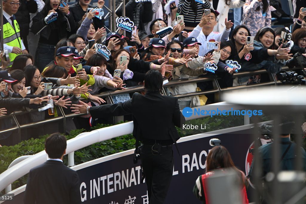 Korean star Rain attend event in Hong Kong Jockey Club