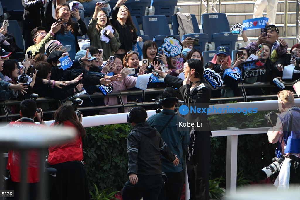 Korean star Rain attend event in Hong Kong Jockey Club