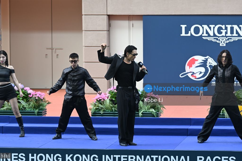Korean star Rain attend event in Hong Kong Jockey Club