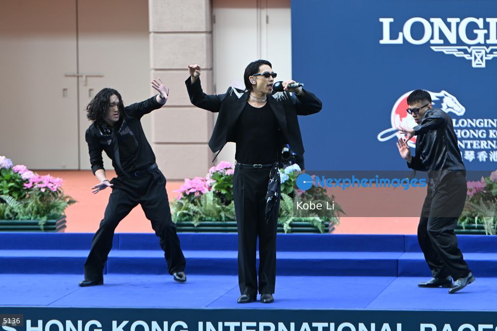 Korean star Rain attend event in Hong Kong Jockey Club