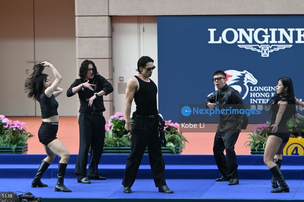 Korean star Rain attend event in Hong Kong Jockey Club
