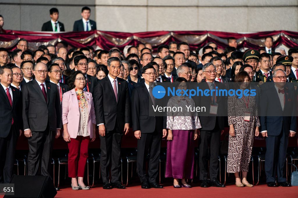 Hong Kong China National Day Flag Raising and Reception