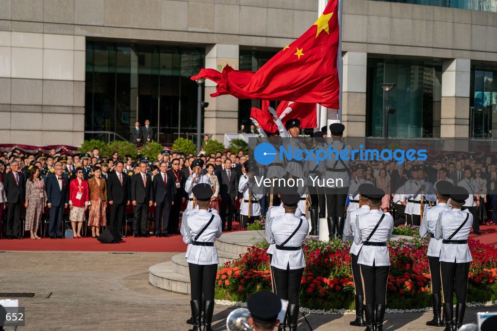 Hong Kong China National Day Flag Raising and Reception