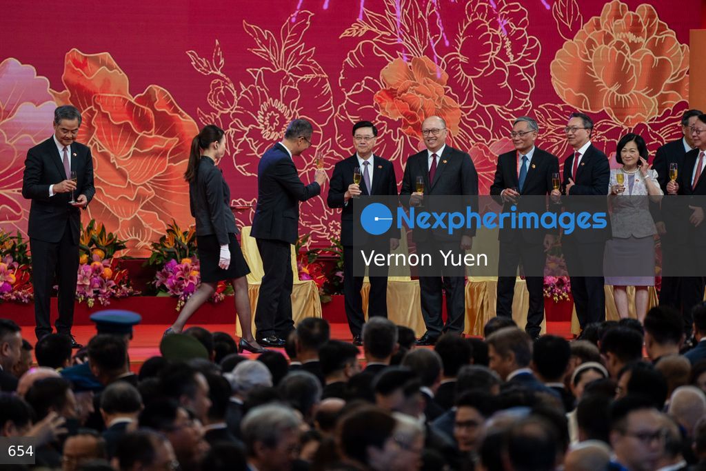 Hong Kong China National Day Flag Raising and Reception