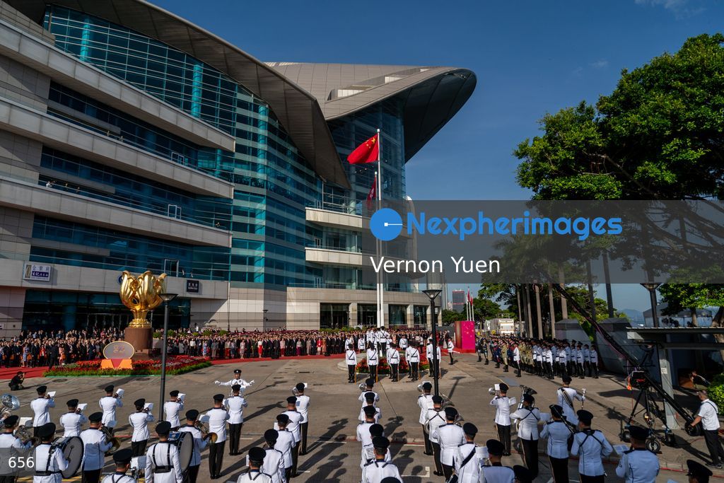 Hong Kong China National Day Flag Raising and Reception