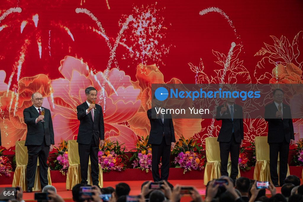 Hong Kong China National Day Flag Raising and Reception