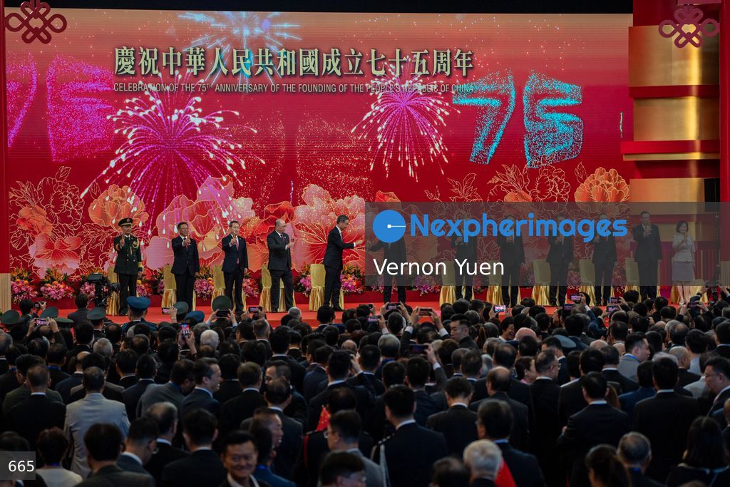 Hong Kong China National Day Flag Raising and Reception