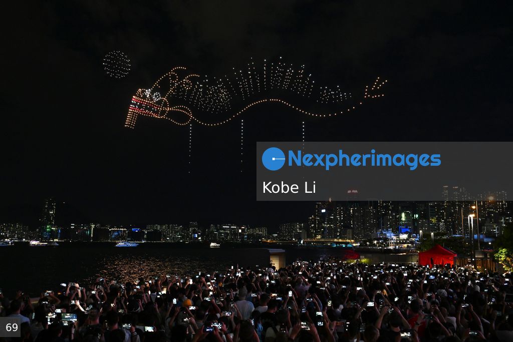 Mid-Autumn Festival drone show 2024 in Hong Kong