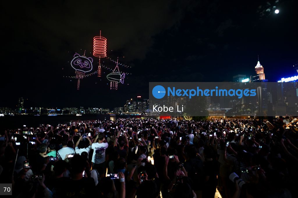 Mid-Autumn Festival drone show 2024 in Hong Kong
