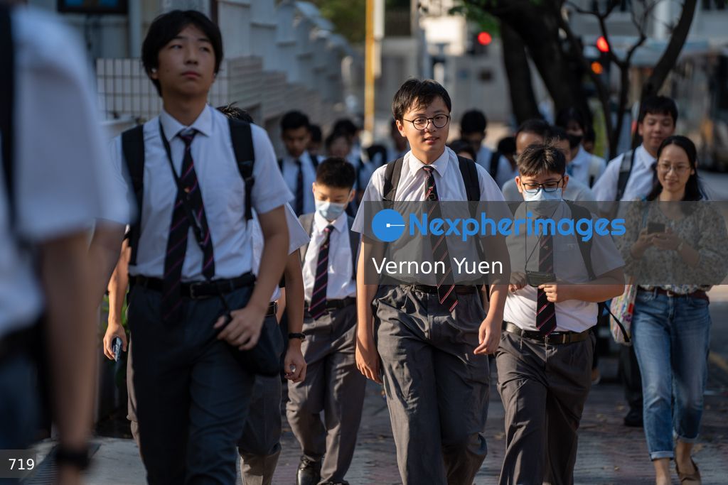 First Day of School after Summer Vacation in Hong Kong