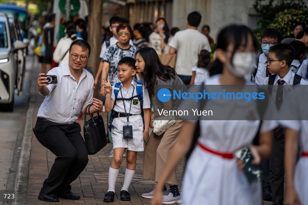 First Day of School after Summer Vacation in Hong Kong
