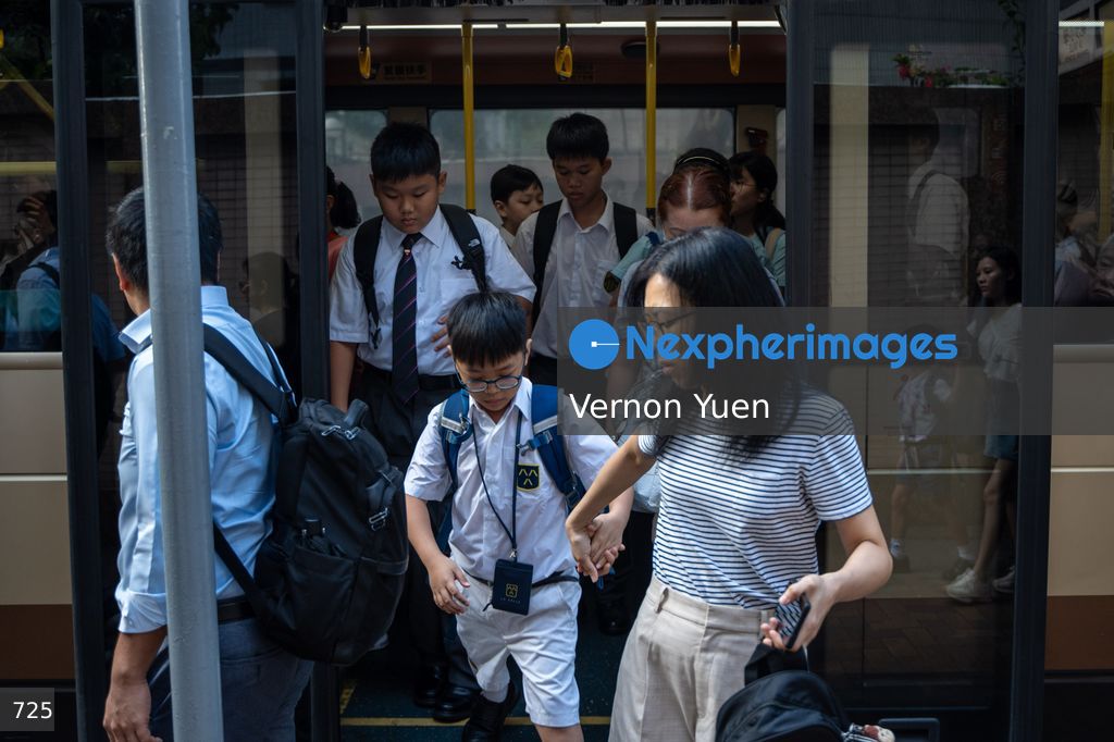 First Day of School after Summer Vacation in Hong Kong