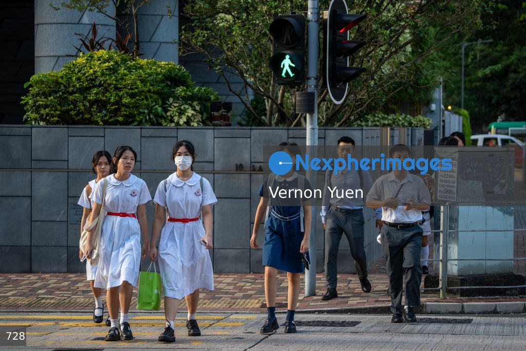 First Day of School after Summer Vacation in Hong Kong