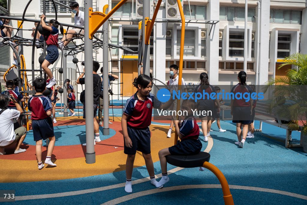 First Day of School after Summer Vacation in Hong Kong