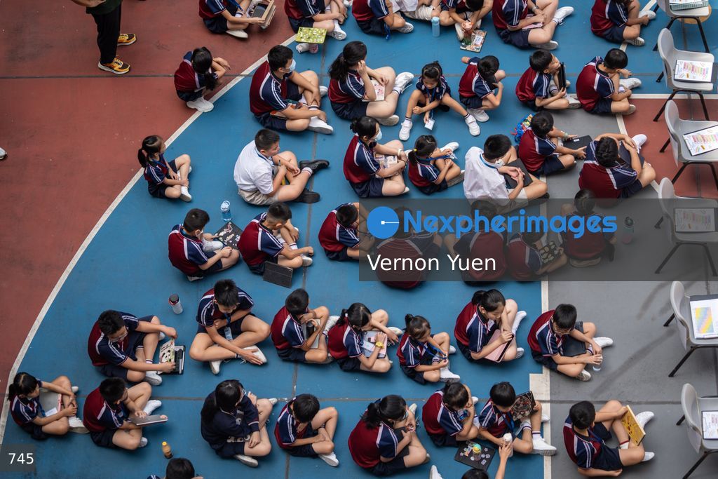 First Day of School after Summer Vacation in Hong Kong