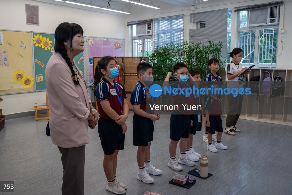 First Day of School after Summer Vacation in Hong Kong