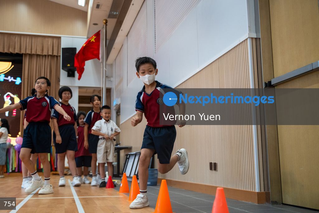 First Day of School after Summer Vacation in Hong Kong